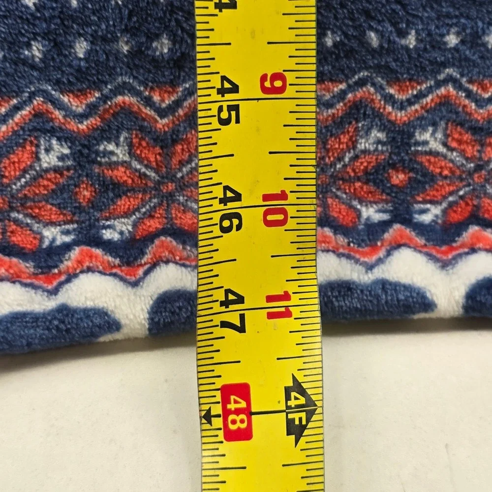 Chubbies Robe Mens One Size Blue Red Fair Isle Bear Fleece Belted Pockets Posh